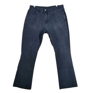 MNML Black Jeans Mens 33x32 Relaxed Wide Leg Boot Patina Faded